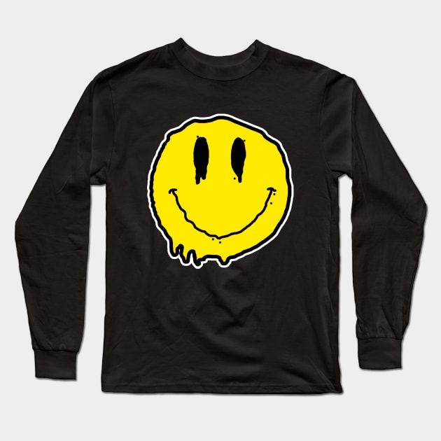 Slimey Smiley Long Sleeve T-Shirt by ClassicRyo